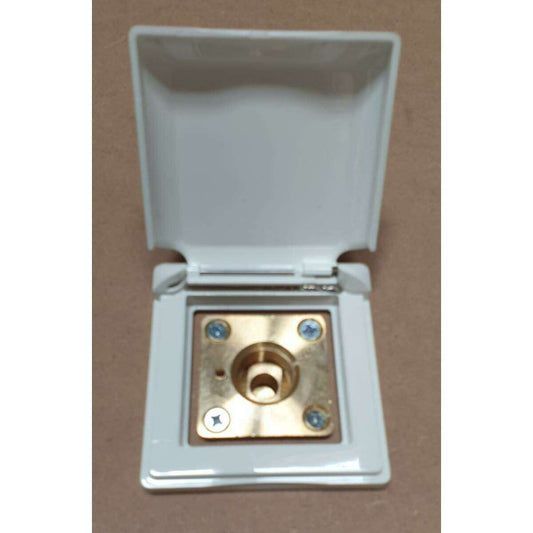 Accessoire Cache Blanc A Couvercle Pour Orifice Carré