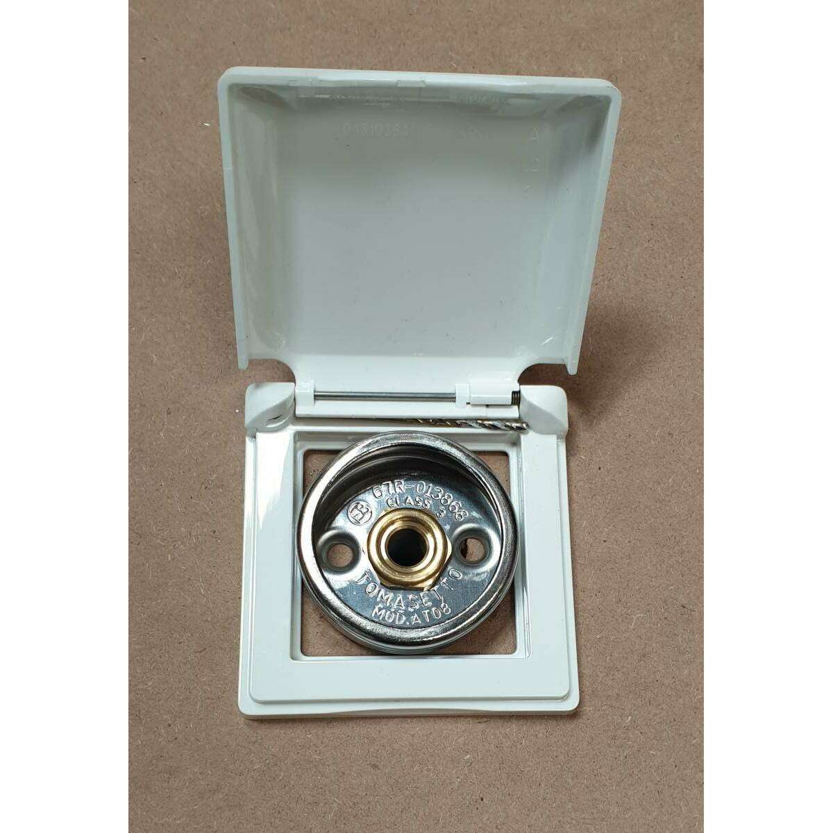 Accessoire Cache Blanc A Couvercle Pour Orifice Carré