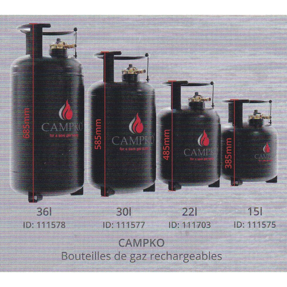 Bouteille Seule Acier Campko 15l