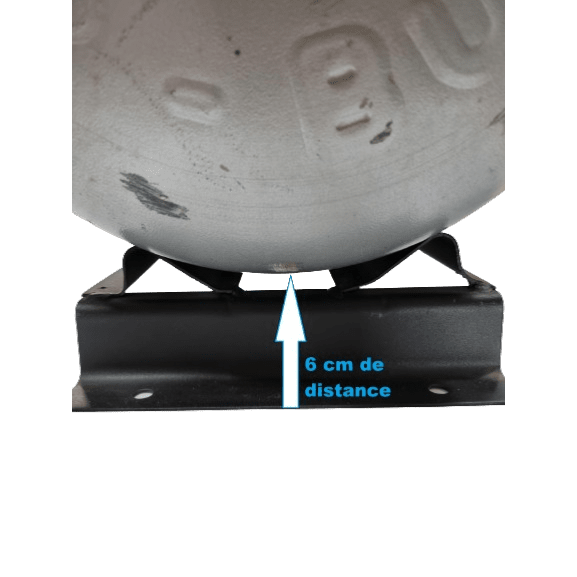 Support Mural nu pour FIXATION bouteille gaz gpl