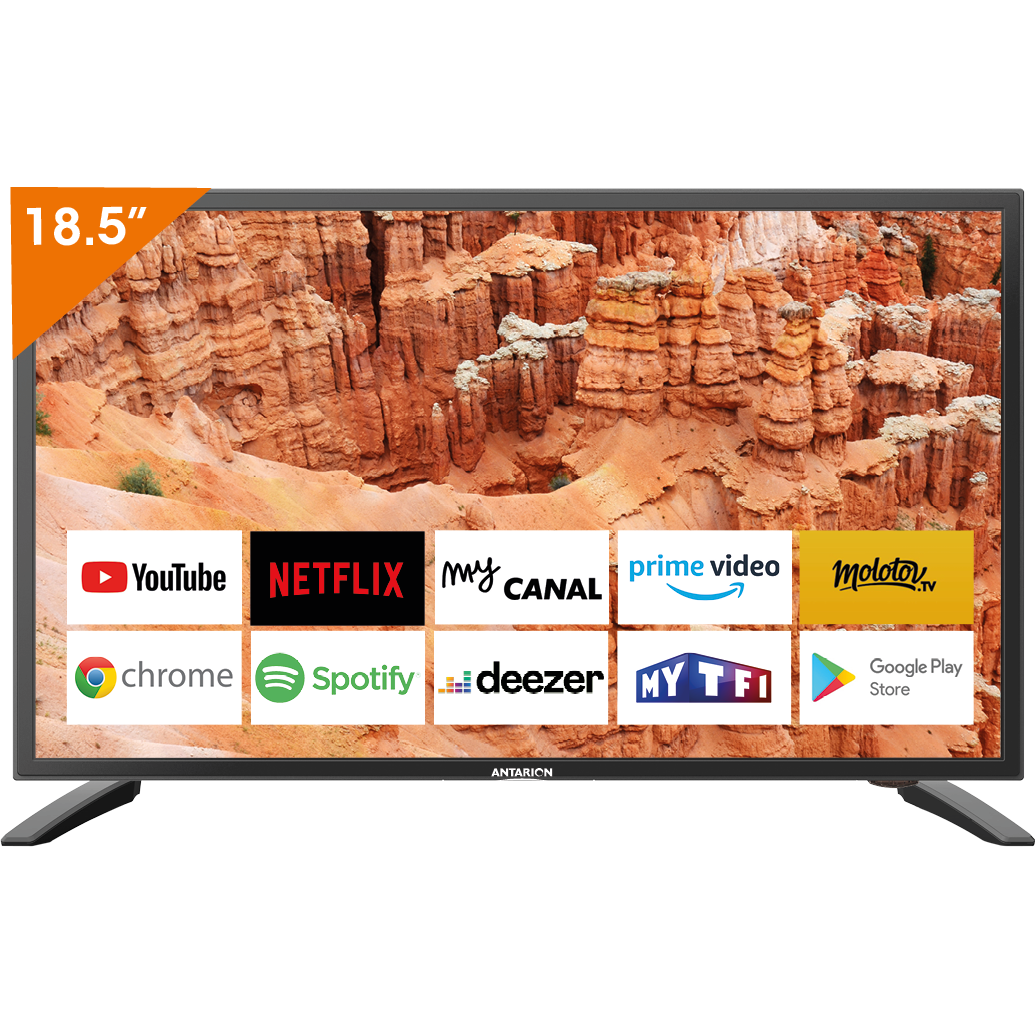 TV Connectée Bluetooth 19' (48cm) android - Antarion Camping Car