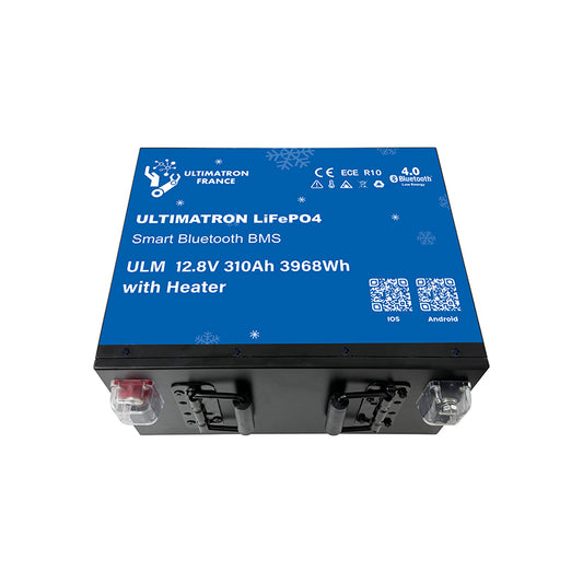 Batterie Lithium Ultimatron 310H ah 12v Rabaissée sous le siège avec réchauffeur