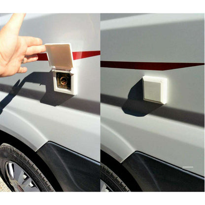 Accessoire Cache Blanc A Couvercle Pour Orifice Carré