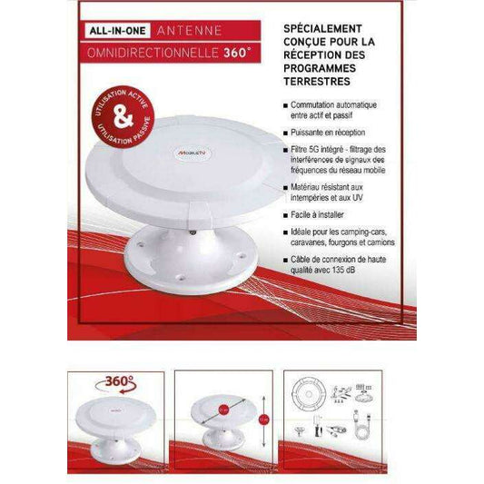 Antenne Hertzienne Omni Pro All In One Mobiletv