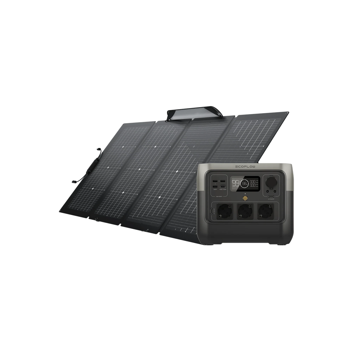 chargeur alternateur ecoflow Batterie portable 1000w