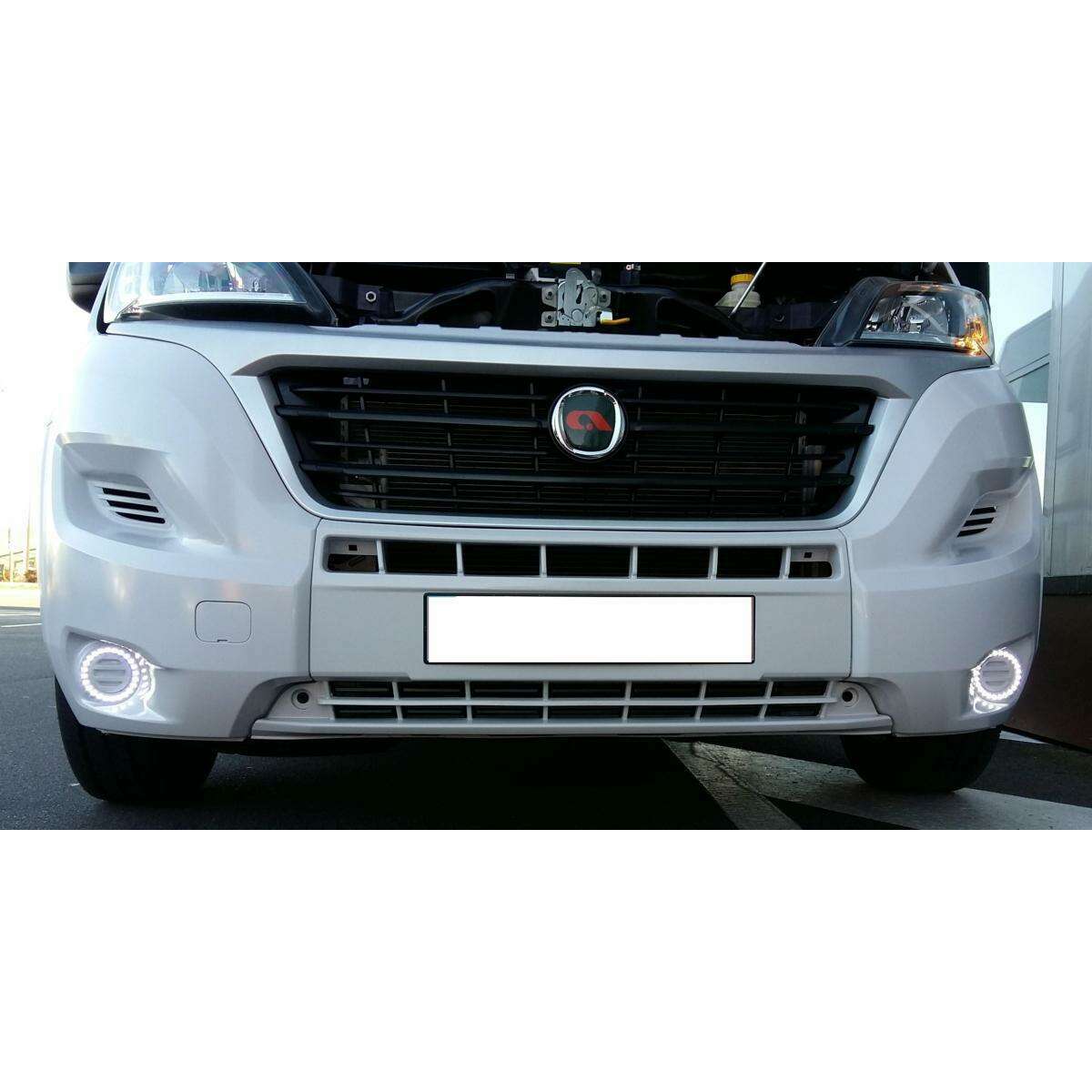 Feu De Jour Cercle A Leds Pour Fiat Ducato Boxer Jumper (Paire)