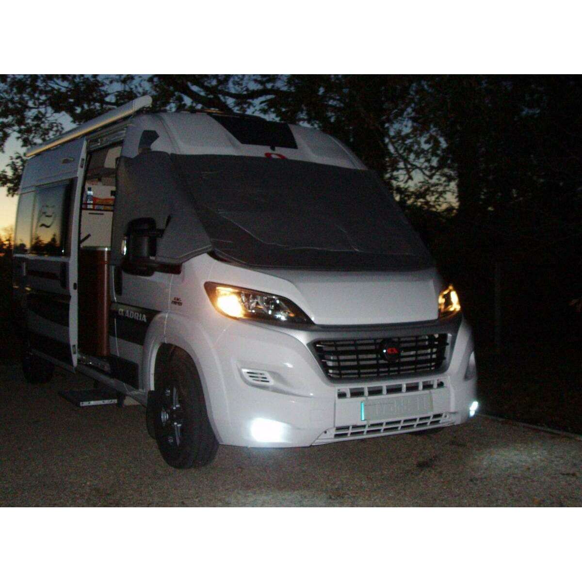 Feu De Jour Cercle A Leds Pour Fiat Ducato Boxer Jumper (Paire)