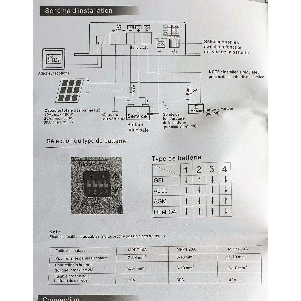 Regulateur De Charge Mppt >30a Bluetooth
