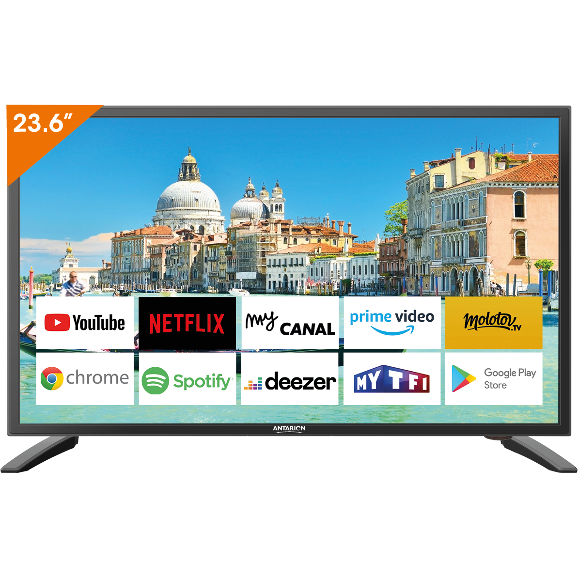 TV Connectée Bluetooth 24' (61cm) android - Antarion Camping Car